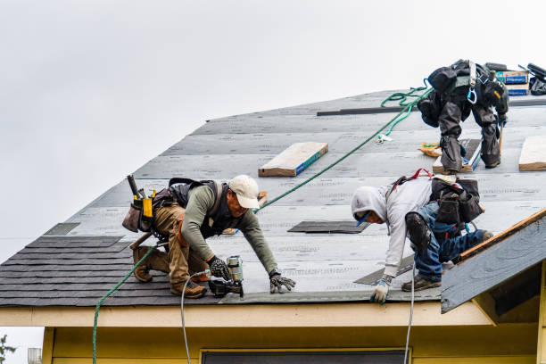Professional Roof Installation technician working in Pleasant Hall, PA